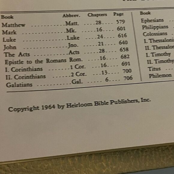 Vtg Family Heirloom Holy Bible Master Reference Red Letter Edition KJV Hardcover - Picture 13 of 13